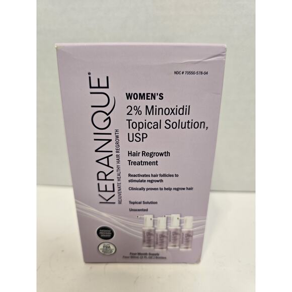 Keranique 2% Minoxidil Hair Regrowth Treatment Women 4 Month Supply NIB 11/25 - Picture 1 of 4
